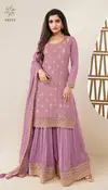Karva Colour Plus By Vinay Chinon Embroidered Wedding Wear Sharara Suits Wholesale Online
